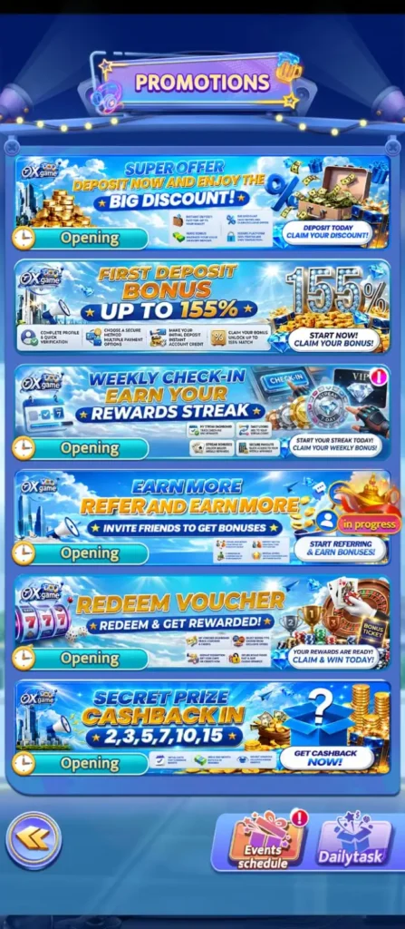 OXGame Slots Section 3